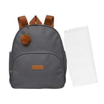 Mochila Maternidade Pirulitando Trocador Família Cinza