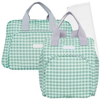 Kit Bolsas Maternidade Pirulitando G+M+T Piquenique Verde 1