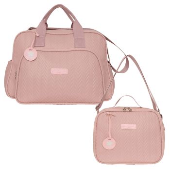 Kit Bolsas Maternidade Pirulitando G+F Refúgio Rosê