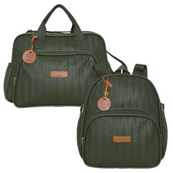 Kit Bolsas Maternidade Pirulitando G+M Refúgio Verde