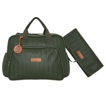 Bolsa Maternidade Grande Pirulitando Trocador Refúgio Verde
