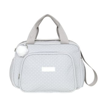 Bolsa Maternidade Média Pirulitando Leveza Cinza