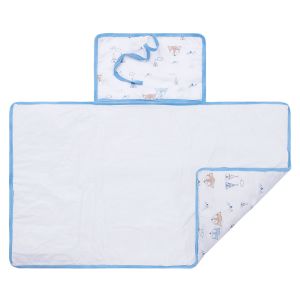 Trocador Portátil Papi Porta Fraldas Impermeável Raposa Azul