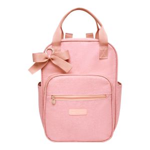 Mochila Maternidade Térmica Pirulitando Essencial Rosa