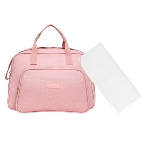 Kit Bolsas Maternidade Pirulitando G+T Bolinhas Rose 1