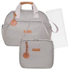 Kit Bolsas Maternidade Pirulitando G+F+T Essência Cinza 1