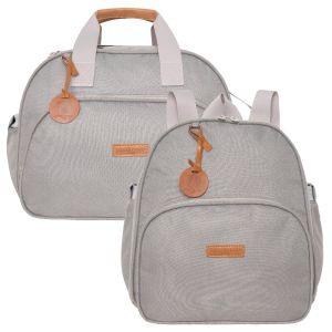 Kit Bolsas Maternidade Pirulitando G+M Essência Cinza 1