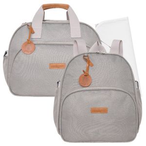 Kit Bolsas Maternidade Pirulitando G+M+T Essência Cinza 1