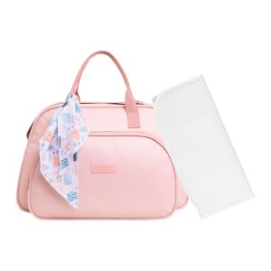 Kit Bolsas Maternidade Pirulitando G+T Arco-Íris Rosa 1