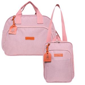 Kit Bolsas Maternidade Pirulitando G+F Joy Rosa 1