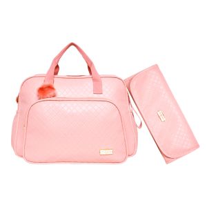Bolsa Maternidade Grande Pirulitando Trocador Semear Rosa 1