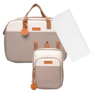 Kit Bolsas Maternidade Pirulitando G+P+T Petit Cinza 1