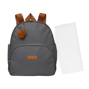 Mochila Maternidade Pirulitando Trocador Fam&iacute;lia Cinza