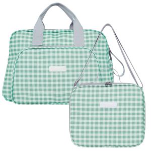 Kit Bolsas Maternidade Pirulitando G+F Piquenique Verde 1