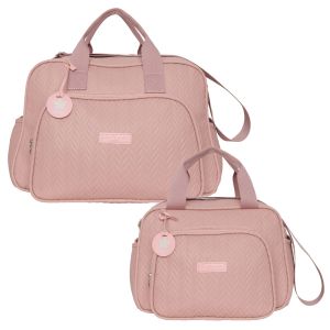 Kit Bolsas Maternidade Pirulitando G+P Refúgio Rosê