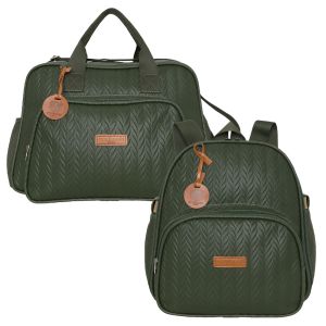 Kit Bolsas Maternidade Pirulitando G+M Refúgio Verde