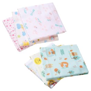 Kit 6 Cueiros Papi Flanelados 80x50cm Estampados Menina 1