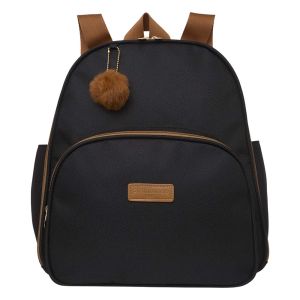 Mochila Maternidade Média Pirulitando Térmica Família Preta