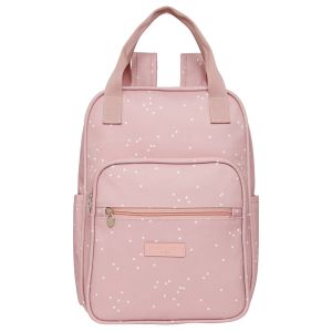 Mochila Maternidade Pirulitando Bolso Térmico Bolinhas Rose