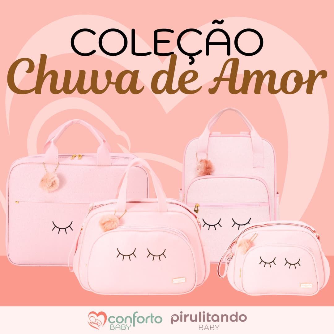 Pirulitando Baby Coleção Chuva de Amor Rosa