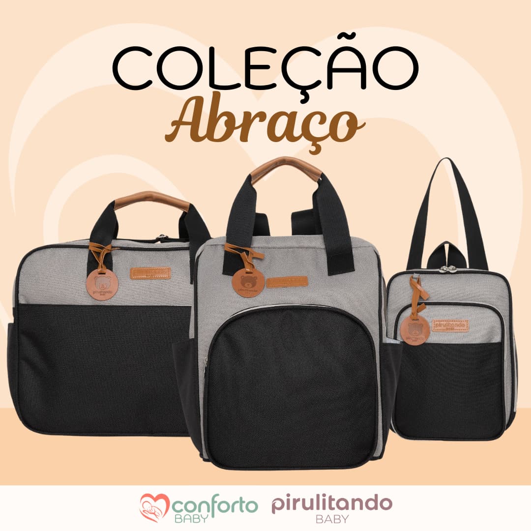 Pirulitando Baby Coleção Abraço Preto